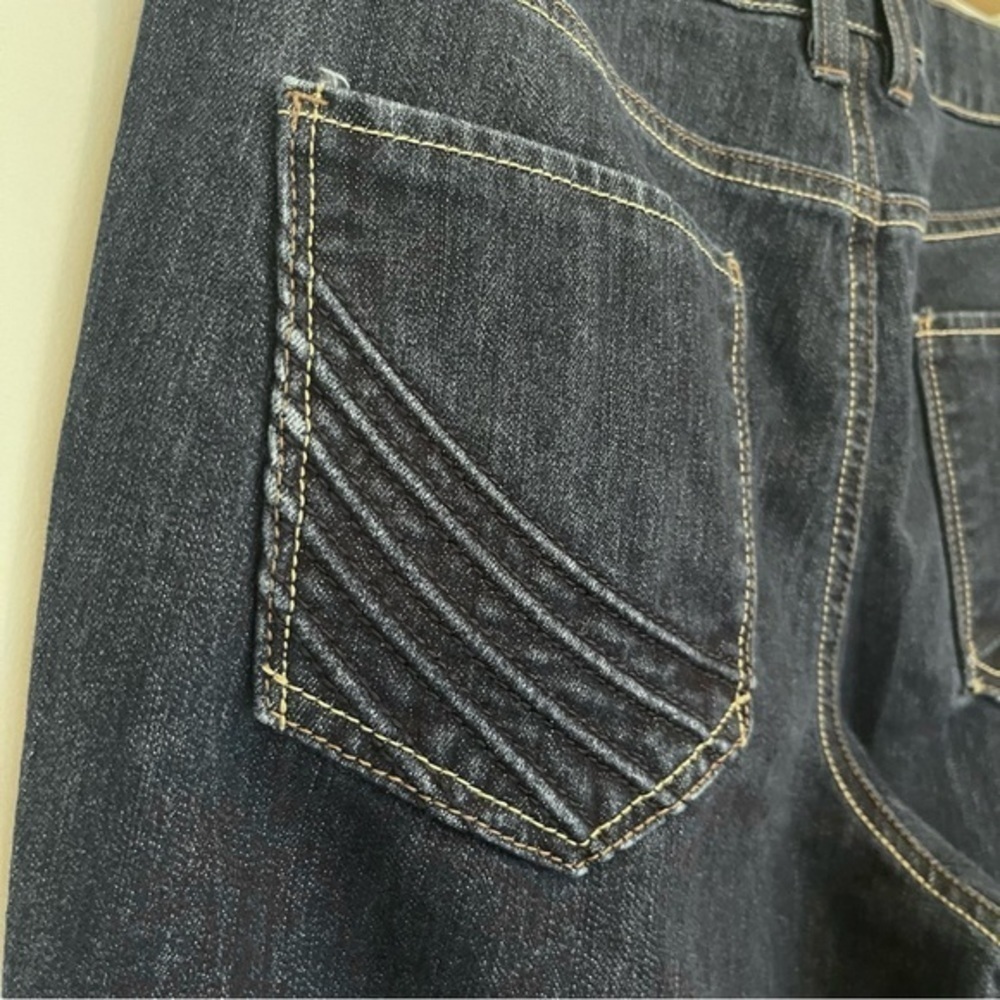 Y2K Boho High Rise Boot Cut Dark Wash Jeans - Women's Size 10 - Picture 6 of 11